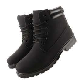Botas de madera monocolor negro BL83 Black 3