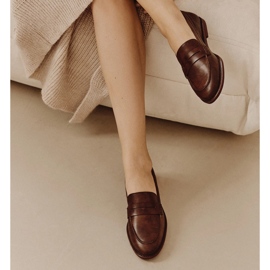 Marco Shoes Mocasines fabricados en piel natural. marrón 6