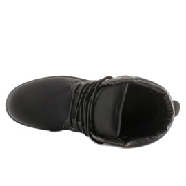 Botas de madera monocolor negro BL83 Black 2