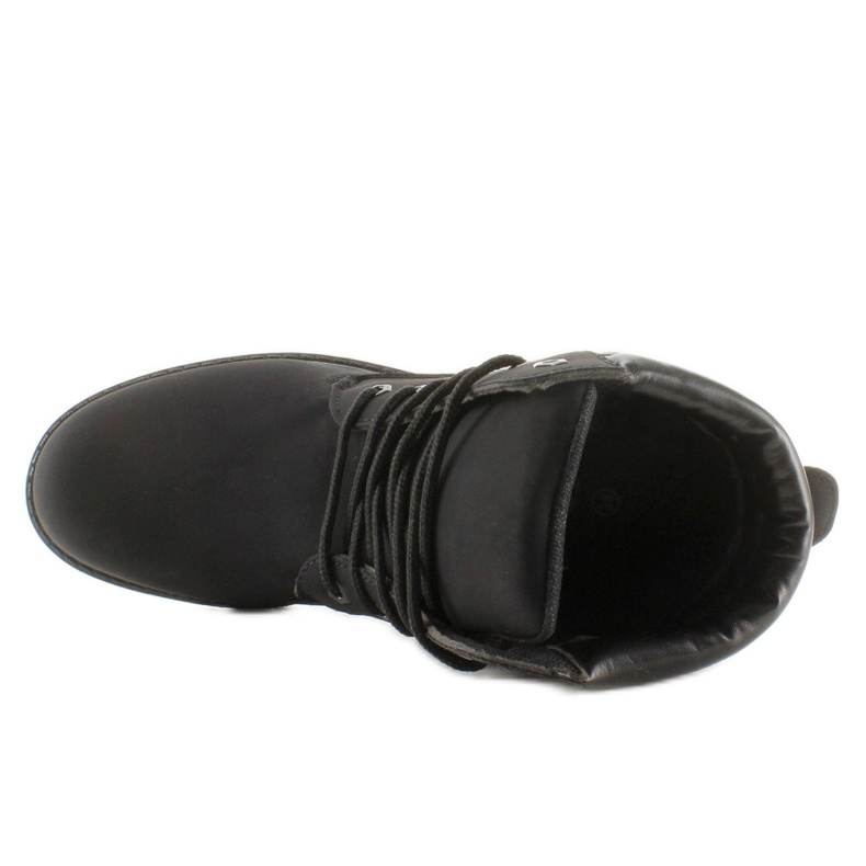 Botas de madera monocolor negro BL83 Black 2