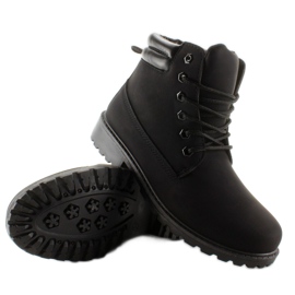 Botas de madera monocolor negro BL83 Black 6