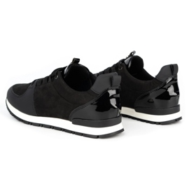 Nik Calzado deportivo de mujer, creepers de piel 05-0784-11, negro 2