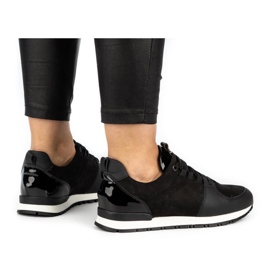 Nik Calzado deportivo de mujer, creepers de piel 05-0784-11, negro 5