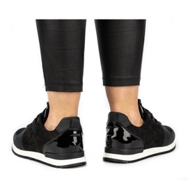 Nik Calzado deportivo de mujer, creepers de piel 05-0784-11, negro 6