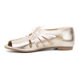 Exquisite Bailarinas mujer piel calada 1444EX Oro dorado 5