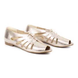 Exquisite Bailarinas mujer piel calada 1444EX Oro dorado 6
