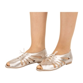 Exquisite Bailarinas mujer piel calada 1444EX Oro dorado 3