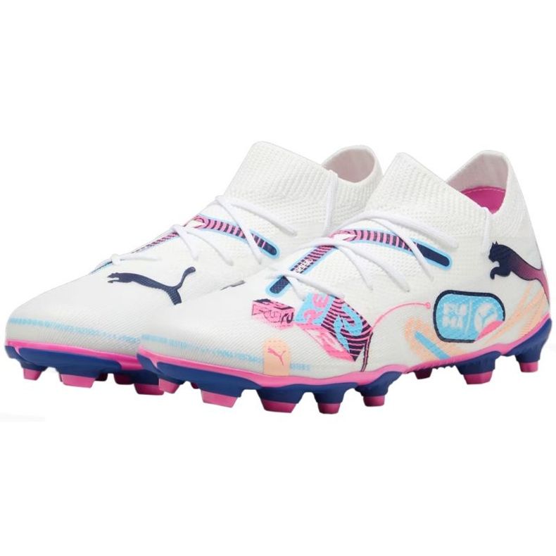 Zapatillas de fútbol Puma Future 7 Match Up FG/AG 108076 01 blanco 2