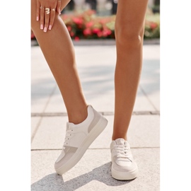 Zapatillas Bajas de Mujer Fabricadas en Piel Ecológica Big Star OO274029 Beige 4