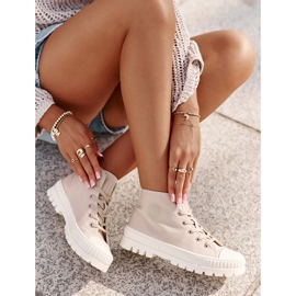Zapatillas Altas Mujer Big Star OO274006 Beige 6