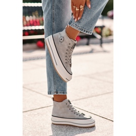 Zapatillas de mujer aisladas con plataforma de piel ecológica Big Star OO274069 Azul 5