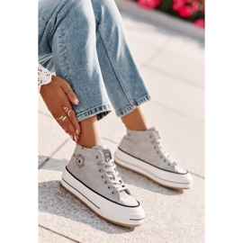 Zapatillas de mujer aisladas con plataforma de piel ecológica Big Star OO274069 Azul 6