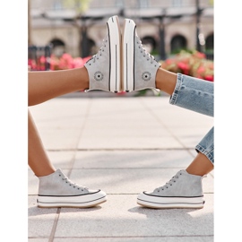 Zapatillas de mujer aisladas con plataforma de piel ecológica Big Star OO274069 Azul 10