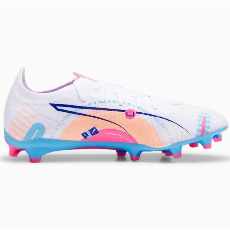 Zapatillas de fútbol Puma Ultra 5 Match Vol.Up FG/MG 108064-01 blanco 1