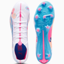 Zapatillas de fútbol Puma Ultra 5 Match Vol.Up FG/MG 108064-01 blanco 2