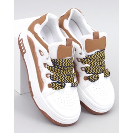 Zapatillas Allman Camel de mujer blanco 1