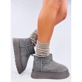 Rodmans Zapatos plataforma cortos grises 4