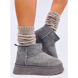 Rodmans Zapatos plataforma cortos grises 3