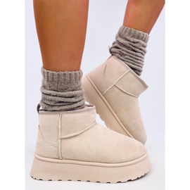 Rodmans Zapatos plataforma cortos beige 2