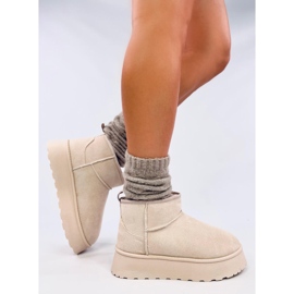 Rodmans Zapatos plataforma cortos beige 4