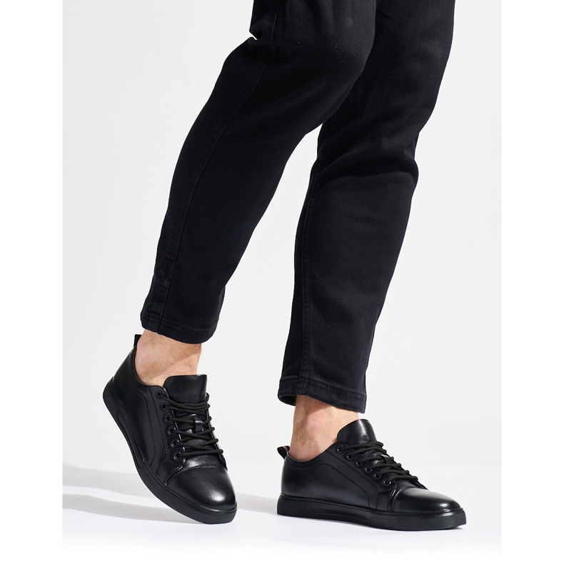 Zapatillas deportivas negras para hombre. negro 1 Zapatillas deportivas negras para hombre. negro 1