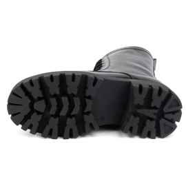 Olivier Botas de mujer de piel, con aislamiento, 401BB, lacadas en negro 5