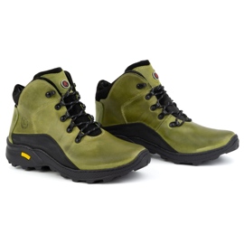 KOMODO Botas de piel de invierno para hombre 903K verde 4
