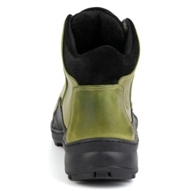 KOMODO Botas de piel de invierno para hombre 903K verde 8