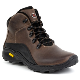 KOMODO Botas de piel de invierno para hombre 903K marrón 8