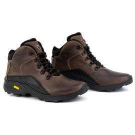 KOMODO Botas de piel de invierno para hombre 903K marrón 2