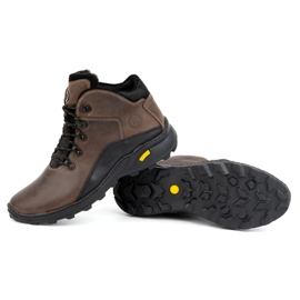 KOMODO Botas de piel de invierno para hombre 903K marrón 3