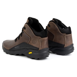 KOMODO Botas de piel de invierno para hombre 903K marrón 4