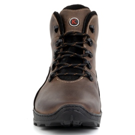 KOMODO Botas de piel de invierno para hombre 903K marrón 7