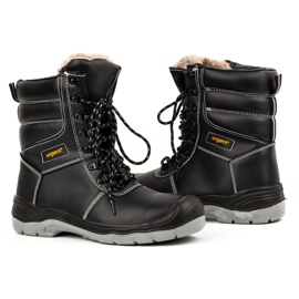 Zapatos de invierno hombre URGENT 113/S3 con puntera negro 4