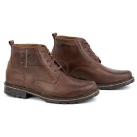 KOMODO Botines piel invierno hombre 935K Marrón 3
