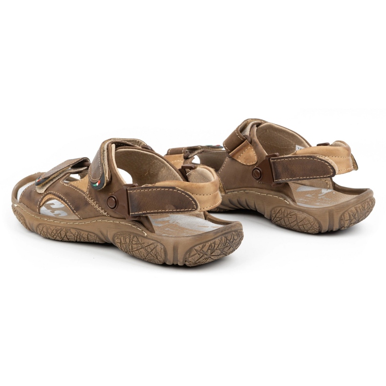 Mateos Sandalias hombre de piel para el conductor 362MA marrón 4