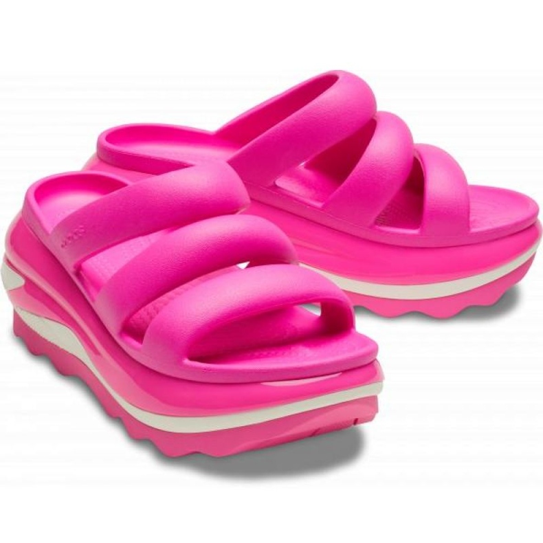Chanclas Crocs Mega Crush Triple Correa 209842-6TW rosado 1