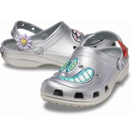 Chanclas Crocs Scharf Classic Clog 209487-040 plata 1