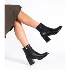 Goodin Botines clásicos de mujer negros. 2