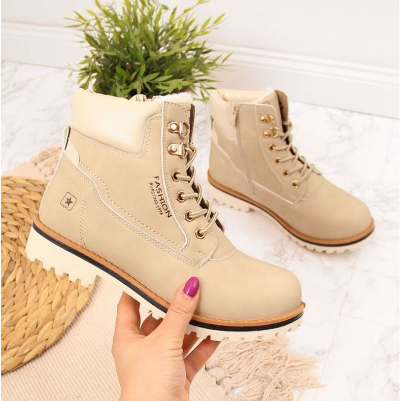 Botas de montaña con aislamiento News W EVE249A beige 1