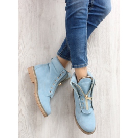 Zapatos balman ante azul NC50 L. Azul 5