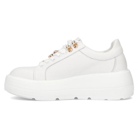 Filippo DP6382/24 Wh zapatillas de piel, blanco 3