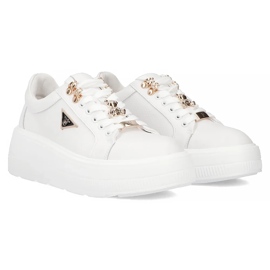 Filippo DP6382/24 Wh zapatillas de piel, blanco 4