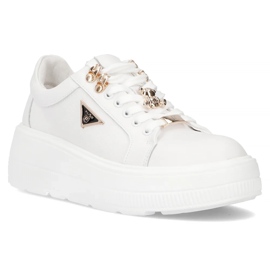 Filippo DP6382/24 Wh zapatillas de piel, blanco 5