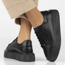 Filippo DP6119/24 Bk zapatillas de piel, negro 9