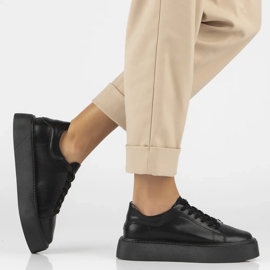 Filippo DP6119/24 Bk zapatillas de piel, negro 6