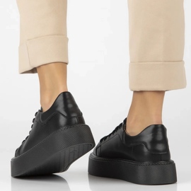 Filippo DP6119/24 Bk zapatillas de piel, negro 10