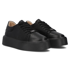 Filippo DP6119/24 Bk zapatillas de piel, negro 7
