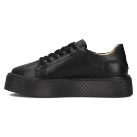 Filippo DP6119/24 Bk zapatillas de piel, negro 4