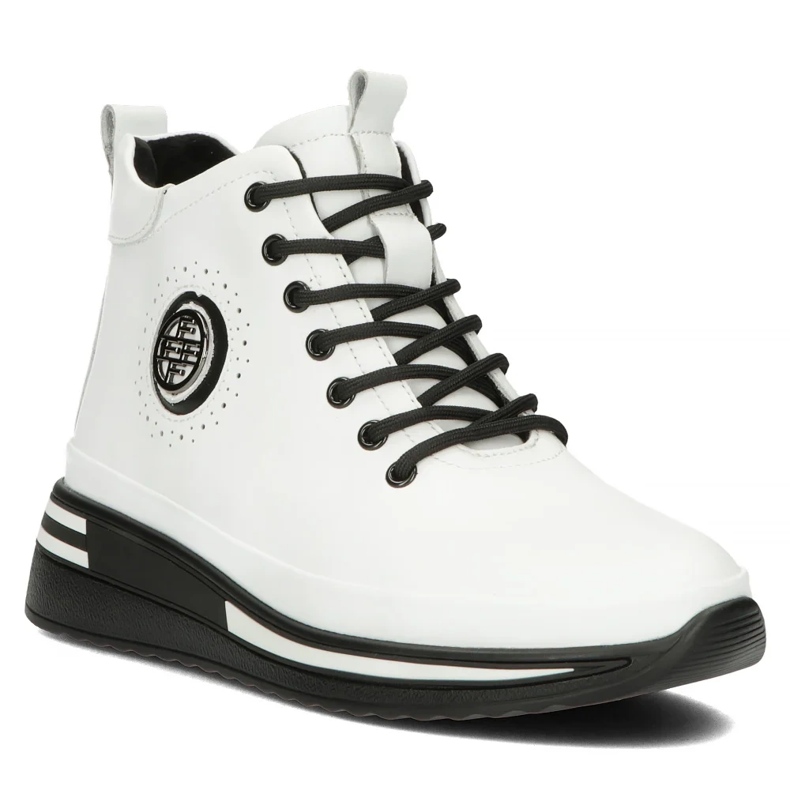 Filippo DBT4215/24 Wh Botas plataforma piel, blanco 1